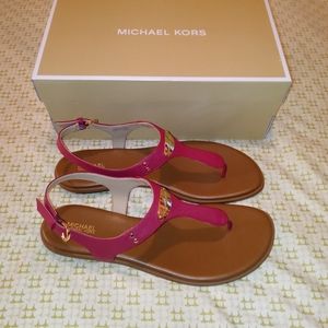 Michael Kors MK Plate Thong Sandal
